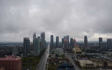 cloudy day at Mississauga Square One