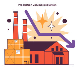 Production volumes reduction as a recession indicator. Production capacity