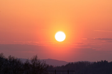 Sunset in sweden