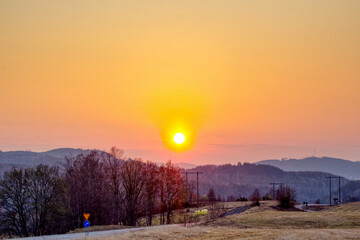 Sunset in sweden