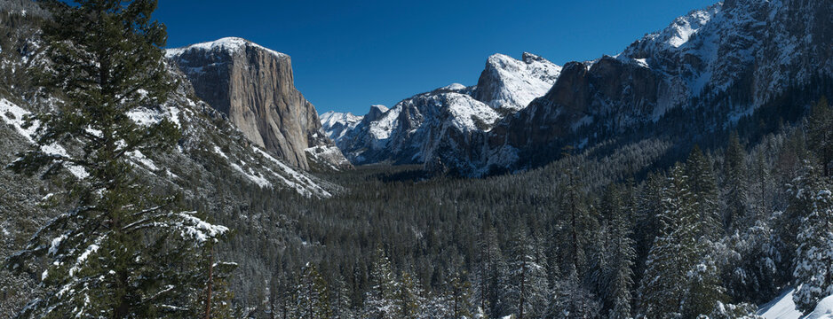 Yosemite Valley Winter Panarama