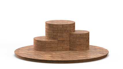 This is the Wooden 3d stage Mockup. Rendered In Very Realistic Quality.
It can be use for presenting your 3D Mobiles/Laptops On it.
Or any of your creative projects on top of it.