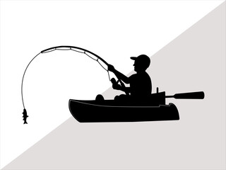 Bass Boat Svg File, Bass Fishing Svg, Gone Fishing, Fishing Boat svg, Fishing Man, Fishing Cut file, Bass Boat Vector, Vector Clip Art, Svg 