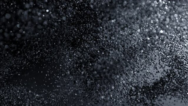 Super Slow Motion Shot of Abstract Glittering Luxury Background at 1000fps.