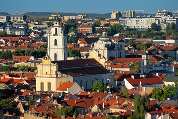 Wilno, Vilnius, panorama, stare miasto, Uniwersytet Wileński