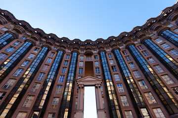 typical building style classical monumental residential building, France.