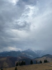 Fototapeta premium clouds in the mountains