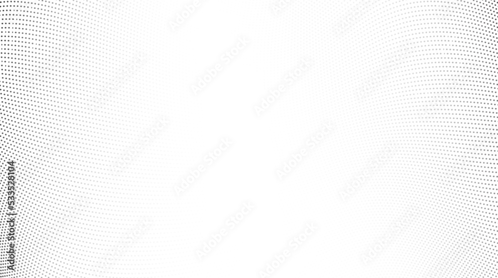 Poster halftone wave lines background. abstract dotted stripes texture. warped and curved lines wallpaper. 