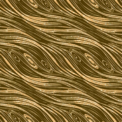 Seamless pattern, texture with golden particles. Bronze and gold color.