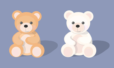 Set of two teddy bears