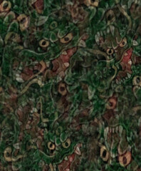Washed green dragon background pattern 