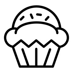 Sugar, sweet, cupcake icon