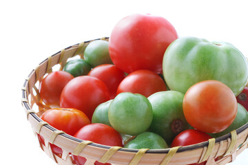 ミニトマト　白バック　　イメージ