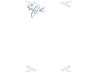 菊花喰鳥フレーム