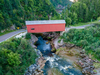 Point Wolfe Covered Bridge Fundy Biosphere Reserve in Canada