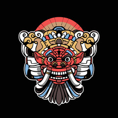 Barong ket mask from bali