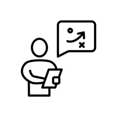 strategy icon. Simple element illustration. strategy concept outline symbol design.