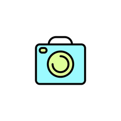 photo icon. Simple element illustration. photo concept outline symbol design.