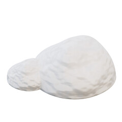 3D Snow Pile Illustration