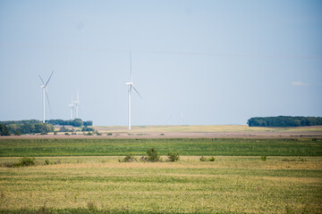 Wind turbines in the countryside