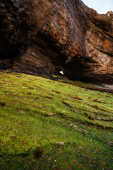 Oregon coast beach cave.