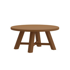 3D Coffee Table Illustration