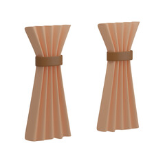 3D Curtain Illustration