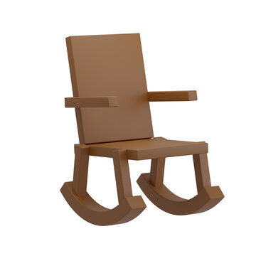 3D Grandma Chair Illustration