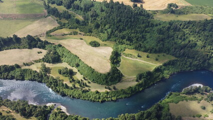 vistas campo sur de chile rio bueno osorno puerto varas trigo rio azul hermoso vista