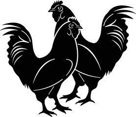 Chicken Silhouette Vector