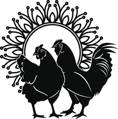 Chicken Silhouette Vector