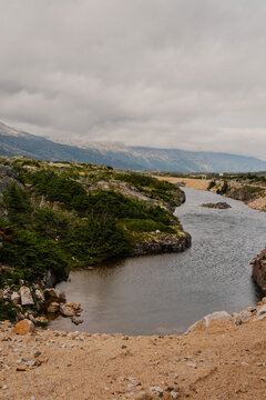 Paysage de Skagway &agrave; bord d'un train vieux de 100 ans