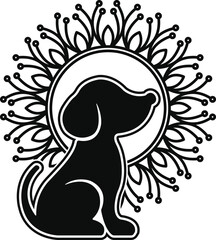 Cat and Dog Silhouette Vector