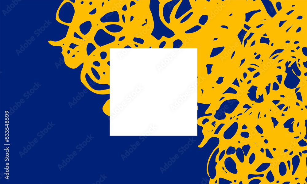 Poster abstract trendy in brush stroke for copy space background design. retro wallpaper for poster templat