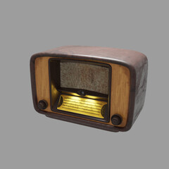 3d computer-rendered illustration of a walkie-talkie style radio