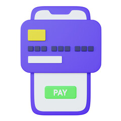 Fototapeta premium 3D Online Payment Illustration