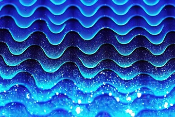 Obraz premium Exploring the color blue. Computer-generated 3D image made to look like photography