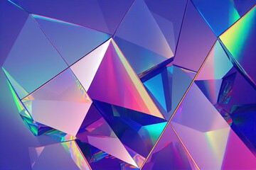 Obraz premium A prismatic background generated by computer