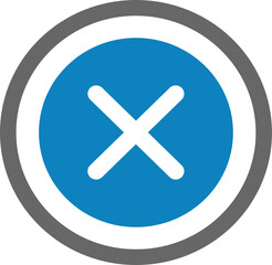 Fototapeta premium cross button of cancel vector icons symble art no push button icons sign cancel button of service symble no empty cross vector icons sign symble art 