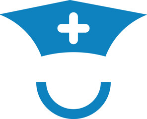 Obraz premium caduceus symbol of hospital service sign Health service symble art aid first plus sign health care photo vector image art