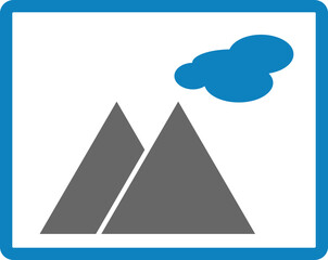 illustration of a mountain landscape