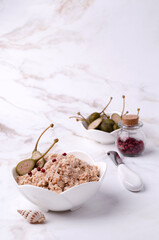 Fish pate with capers