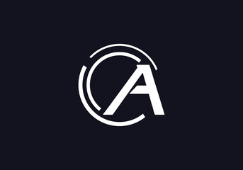 Tech circle vector and technology logo design A