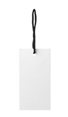 Cardboard tag with space for text on white background