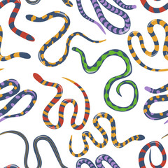 snakes. Seamless pattern, vector illustration