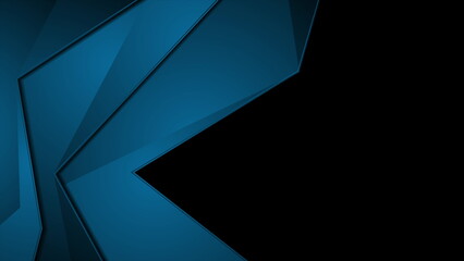 Dark blue corporate material abstract background