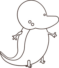 Illustration in Black Lines | animal head illustration
