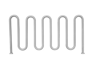 Bicycle parking isolated.