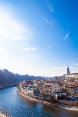 Fototapeta na wymiar Bern, Switzerland with beautiful skies