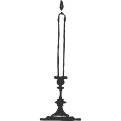 Candle Vintage Illustration Vector